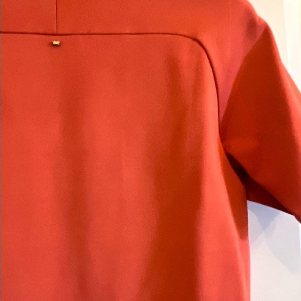 Max Mara Women's Orange V-Neck short sleeved Top size S - Picture 11 of 12